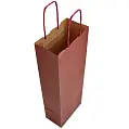 Пакет 15x08x40 бордовий з крученими ручками