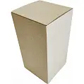 Коробка картонная Самосборная 100х100х190 мм бурая