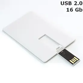 Флешка 'Credit card' пластикова 16 Gb USB 2.0