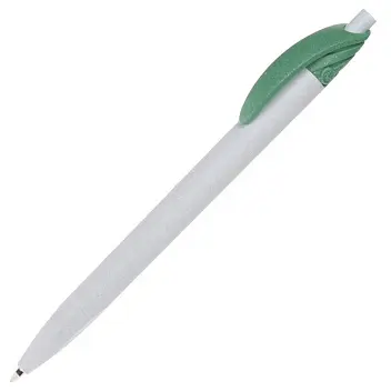 Ручка ЕКО пластикова 'Lecce Pen' 'Re-Pen Push' Белый Зеленый 13066-03