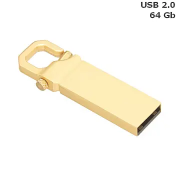 Флешка 'CARABINE' gold 64 Gb USB 2.0 Золотистый 15512-03