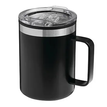 Термокружка STYLEMUG двухстенная 400 мл Серебристый Черный 15974-01