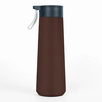 Термобутылка 'Kyoto' matt 400 мл Черный Коричневый 14938-192