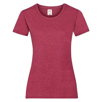 Футболка жіноча 'Fruit of the Loom' 'Ladies Valueweight T' Бордовый 5702-26