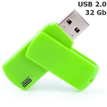 Флешка 'GoodRAM' 'COLOUR' 32 Gb USB 2.0 зелена Зеленый 6325-04