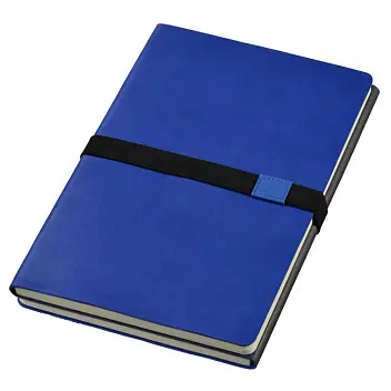 Записная книжка A5 в линейку Черный Синий 1071-02