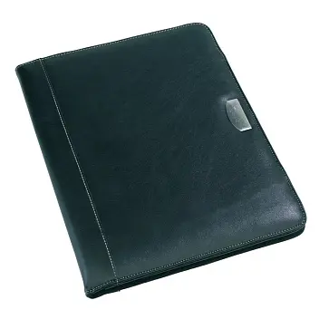 Папка с блокнотом A4 Черный Серебристый 2835-01