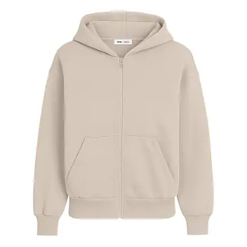 Худи на молнии 'RAY' 'PREMIUM LOOSE' UNISEX Бежевый 15960-02