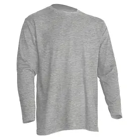 Футболка 'JHK' 'REGULAR T-SHIRT LS' GREY MELANGE