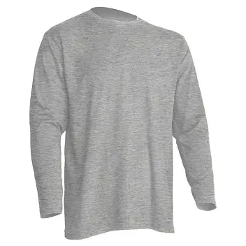 Футболка 'JHK' 'REGULAR T-SHIRT LS' GREY MELANGE Серый 1598-04