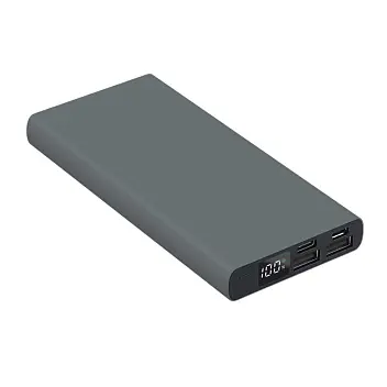 Універсальна мобільна батарея Powerbank 'Model A' matt 10000 mAh Серый Черный 5482-161