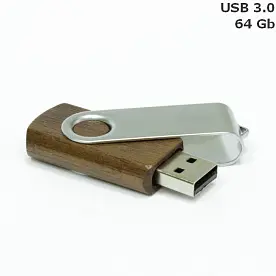 Флешка 'Twister' дерев'яна 64 Gb USB 3.0