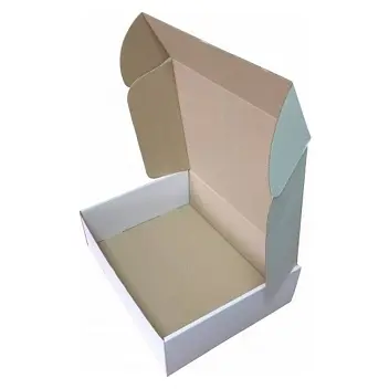 Коробка картонная Самосборная 300х240х90 мм белая Белый 10173-01