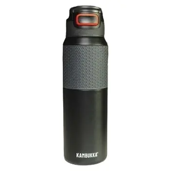 Термопляшка вакуумна 'Kambukka' 'Elton Insulated' 1000 мл Серый Черный 15306-01