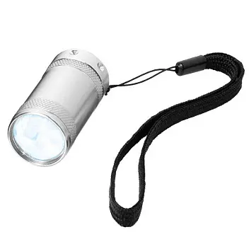 Фонарик LED алюминиевый Серебристый 1050-01