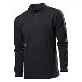 Футболка Поло 'Stedman' 'Polo Long Sleeve' Black Opal