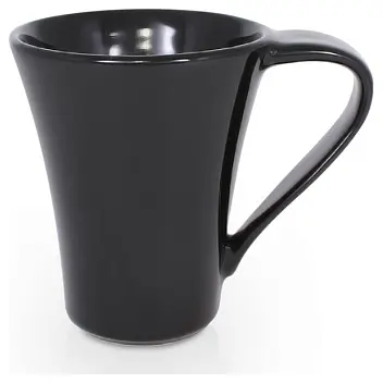 Чашка керамічна Flores 250 мл Черный 1758-05
