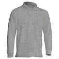 Футболка Поло 'JHK' 'POLO REGULAR MAN LS' GREY MELANGE