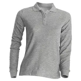 Футболка Поло 'JHK' 'POLO REGULAR LADY LS' GREY MELANGE