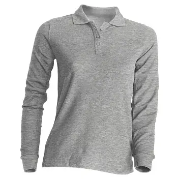 Футболка Поло 'JHK' 'POLO REGULAR LADY LS' GREY MELANGE Серый 1602-07