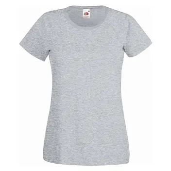Футболка жіноча 'Fruit of the Loom' 'Ladies Valueweight T' Серый 5702-10