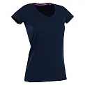 Футболка 'Stedman' 'Claire (V-neck)' Marine Blue