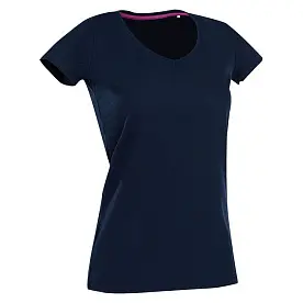 Футболка 'Stedman' 'Claire (V-neck)' Marine Blue
