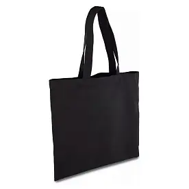 Сумка ЭКО для покупок из хлопка черная 38x40 см