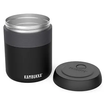Контейнер для еды 'Kambukka' 'Bora' стальной 600мл Серый Черный 13014-03