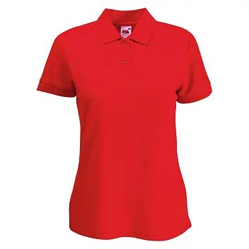 Футболка Поло женская 'Fruit of the Loom' 'Lady-Fit 65/35 Polo' Красный 5709-03