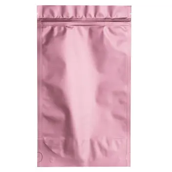 Дой-пак 140х240х45 zip-замок (250г кофе) Розовый 12807-09