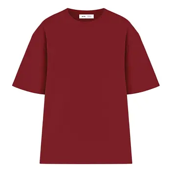Футболка оверсайз 'RAY' 'OVERSIZE' Бордовый 15331-06