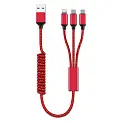 Кабель 3в1 1,2м Lightning, Micro USB, Type-C