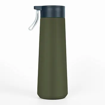 Термопляшка 'Kyoto' matt 400 мл Зеленый Черный 14938-109