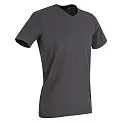 Футболка 'Stedman' 'Clive (V-neck)' Slate Grey