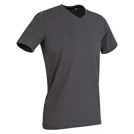 Футболка 'Stedman' 'Clive (V-neck)' Slate Grey