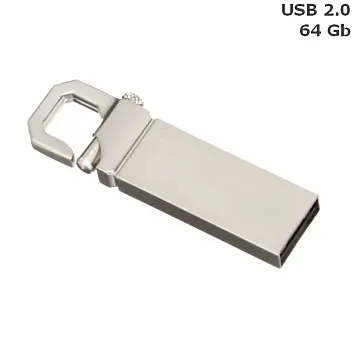 Флешка 'CARABINE' 64 Gb USB 2.0 Серебристый 15512-01