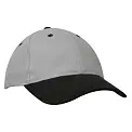 Кепка 'HeadWear' 'Brushed Cotton Cap' Grey Heather-Black Opal