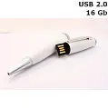 Флешка Ручка пластикова 16 Gb USB 2.0