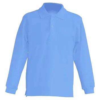 Футболка Поло 'JHK' 'KID POLO LS' SKY BLUE Голубой 1608-03