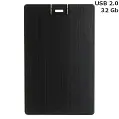 Флешка 'Credit card black' пластикова 32 Gb USB 2.0