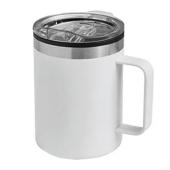Термокружка STYLEMUG двостінна 400 мл Серебристый Белый Черный 15974-02