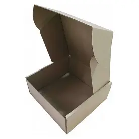Коробка картонная Самосборная 160х160х70 мм бурая