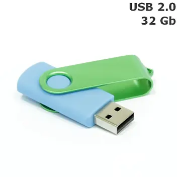 Флешка 'Twister' 32 Gb USB 2.0 Голубой Зеленый 8692-60