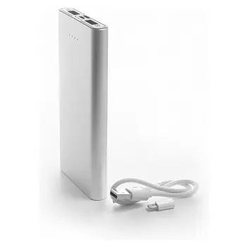 Батарея мобільна Power Bank 10 000 mAh Серебристый 12772-01