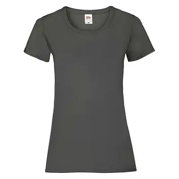 Футболка жіноча 'Fruit of the Loom' 'Ladies Valueweight T' Серый 5702-19