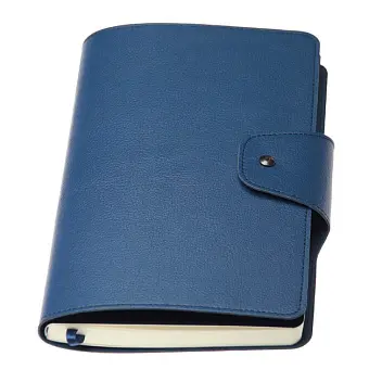 Записная книжка А5 'Ivory Line' 'Sirio' в линейку кремовый блок Синий 1521-01