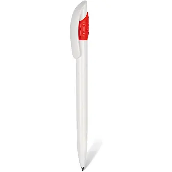 Ручка Lecce Pen глянсовий пластик Белый Красный 5451-03