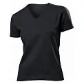 Футболка 'Stedman' 'Classic V-neck Women' Black Opal
