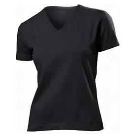 Футболка 'Stedman' 'Classic V-neck Women' Black Opal
